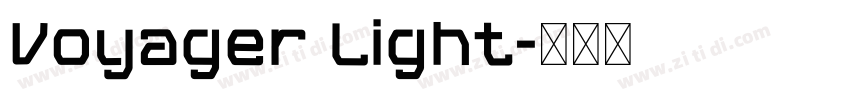 Voyager Light字体转换